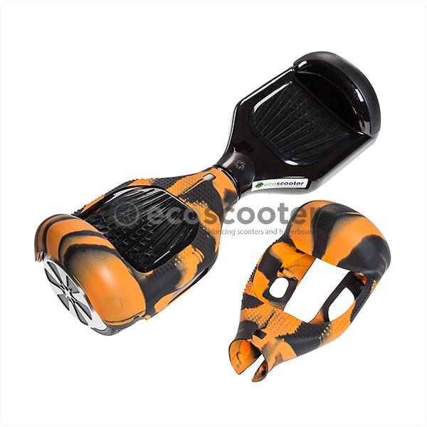 Silicone-cover-case-for-scooter-6.5`-Hoverboard-2-wheels-shell-yellow-black