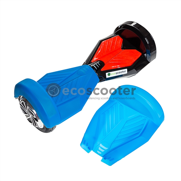 Silicone-cover-case-for-scooter-8`-Hoverboard-2-wheels-shell-blue