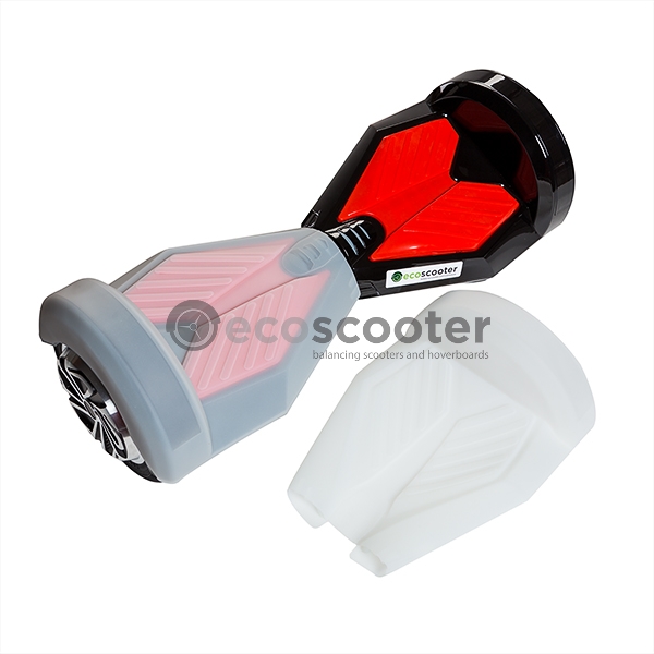 Silicone-cover-case-for-scooter-8`-Hoverboard-2-wheels-shell-white